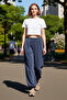 Women's Carrot Shalwar Knitted Trousers Anthracite Modal Blend Functional Durable Quality Stylish - 2