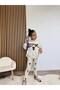 Girl's Cotton Cream Heart-Flower Patterned Sweatshirt & Leggings Set - 7