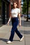 Women's Night High Waist Mom Jean Pants Functional Durable Quality Comfortable Aesthetic Stylish