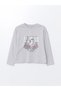 LCW Girl - Crew Neck Printed Long Sleeve T-Shirt