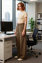 Women's Gabardine High Waist Wide Leg Pants Functional Durable Quality Comfortable Sports - 4