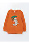 Lcw Baby Anthracite Crew Neck Printed Long Sleeve Baby Boy Sweatshirt 2-Piece - 4