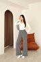Dark Gray Women's Comfortable Fit Knitwear Pants Size 36/38 .25701 - 2
