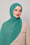 Green Lux Chiffon Shawl - 2