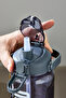 Sports Water Bottle - 1000 ml with Straw, Lockable Lid, Water Leak-Proof Design - Gray - 6