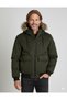 Jjcharlie Detachable Faux Fur Bomber Men's Fur-Lined Khaki Hooded Pilot Jacket - 6