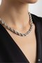 Steel Women's Necklace Silver Color Twist Model 45 cm 316L Non-Tarnish |   Stylish and Durable Jewelry, Accessory