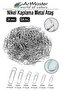 Metal Paper Clips 28mm 500 Pcs 1 Pack Nickel Plated 20 Sheets Capacity Metal Clip Office School Bureau Durable
