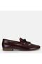 Large Size Tassel Loafer Genuine Leather 41-42-43-44-Burgundy Patent Leather - 8