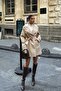 Talil Belt-Detail Short Trench Coat TNS-3314 - 4