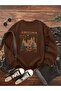 Unisex Brown Arizona Crewneck Sweatshirt