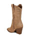 Women Rhinestones Embellished Calf Boots in Camel - 3