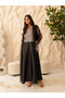 Sequin Elegance 2 Piece Sheer Sleeves Outfit - 5