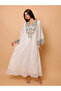 Printed Colorful Embroidery Jalabiya - 6