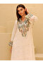 Printed Colorful Embroidery Jalabiya - 5