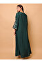 Solid Casual Jalabiya Embroidery Details on Front and Sides - 4