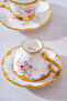 Hermia 6-Piece Porcelain Coffee Cup Set - 90 ml - 5