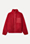 Women's Mustard Oversize Plush Bomber Jacket - 4