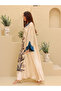 Elegant Shimmer Fabric Floral Design Modern Sleeves - 3