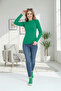 Women's 3-Piece Camisole Basic Body Set - Long Sleeve Ribbed Mock Neck Fit-Body - 2