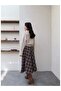 Plaid Pattern Front Buttoned Skirt - 3