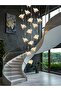 Butterfly staircase chandelier, double-height rotating crystal chandelier - 4