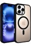 iPhone 16 Pro Case - Transparent Acrylic with Color Frame, Thick Hybrid TPU (Black) - 2