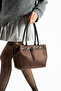 Floryn Model Women's Suede Brown Hand and Shoulder Bag - 2