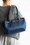ZETİA Model Women's Suede Navy Blue Hand and Shoulder Bag - 2