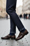 Neolit ​​Sole Modern Design Single Buckle Detailed Genuine Leather Classic Men's Shoes - 4