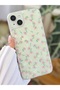 iPhone 15 - 14 - 13 Compatible 2in1 Flower Hologram Shiny Design Silicone Case - 4