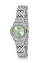 Luxury Stone Women's Wristwatch Silver Green Color Pl-1586B4X - 3
