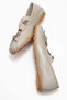 Polenia Women's Genuine Leather Ballet Flats Gray Color-Match Leather Lining - 8