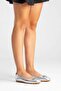 Perite Women's Genuine Leather Ballet Flats Lamé Color-Match Leather Lining with Elastic Back - 2