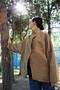 Camel Gold Button Detailed Trench Coat - 2