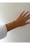 Dorika Model Zircon Top Stone Silver Open Bracelet