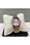 Women's Wristwatch - Silver-Gold Color Band, Stylish Model, Boxed - 4
