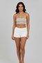 1 Piece White Cotton Ultra Comfortable Women's Boxer Briefs Shorts I Non-Marking, Safe Underwear for Wearing under Pants