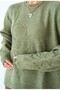 Light Green Sweater with Sweater - 251085 - 2