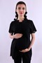 Breastfeeding Detailed Maternity & Postpartum Pajama Set |   Adjustable Waist Effortt - Black - 5