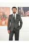 Premium Men's Mono Collar Suit Slim Fit Italian Style Jacket Pants -Xprzcom8411 - 2