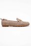 Women's Genuine Leather Loafers Casual Shoes with Elastic Back Mink Suede Mariner Color-Match Leather Lining - 6