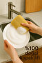 2 Pieces Natural Pumpkin Dishwashing Washcloth Double Sided Use (12X8 CM) - 5