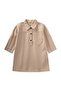 Painted Gabardine Dress 2-7 Years Beige