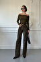Premium Orj Leopard Trousers - Khaki - 2