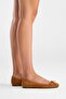 Poetry Women's Genuine Leather Ballet Flats Tan Suede Color-Match Leather Lining - 3