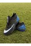 Children's Crampon and Carpet Field Football Shoes with Blue-Black Socks - 3