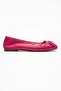 Perry Women's Genuine Leather Ballet Flats Fuchsia Hand Knitted - 5