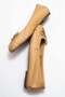 Perry Women's Genuine Leather Ballet Flats Caramel Hand Knitted - 8