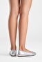 Perry Women's Genuine Leather Ballet Flats Lamé Hand Knitted - 4